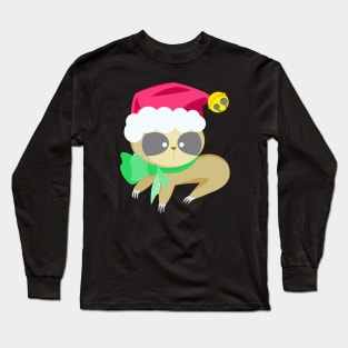 baby santa sloth Long Sleeve T-Shirt